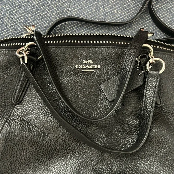 Coach Black Leather Satchel - Picture 7 of 7